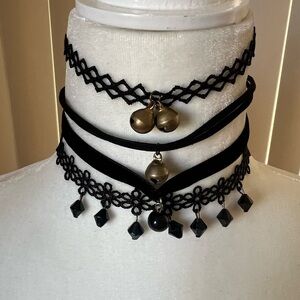 Choker Black 4 Pices 🌟🌟